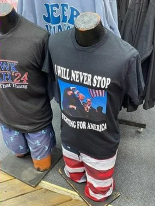 トランプ銃撃Tシャツ