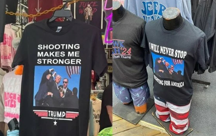 トランプ銃撃Tシャツ